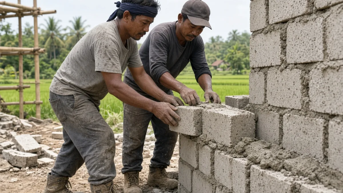 Bangun Dinding dari Sisa Sarapan dan Panen Padi, Kok Bisa?