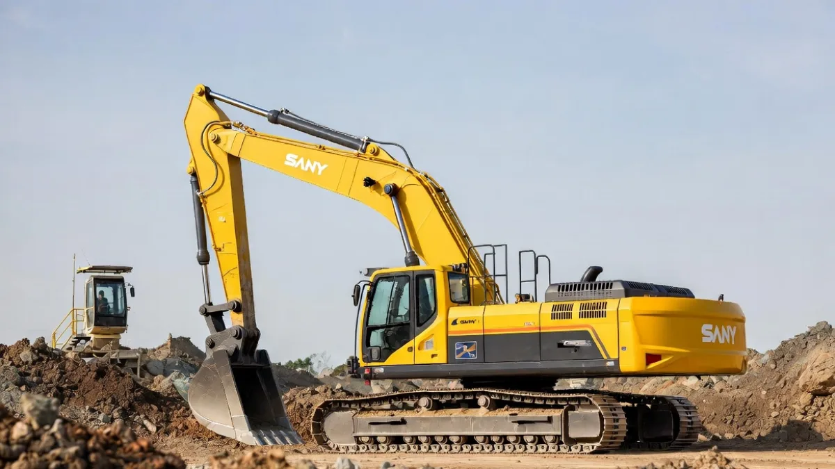 SANY Capai 1.000 Excavator Listrik, Operator Kerja dari 8.500 Km