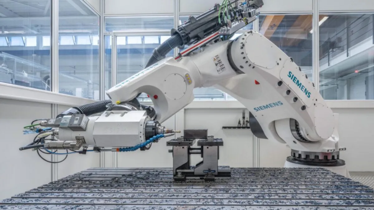 Robot Siemens Bisa Frais Baja seperti Mesin CNC?