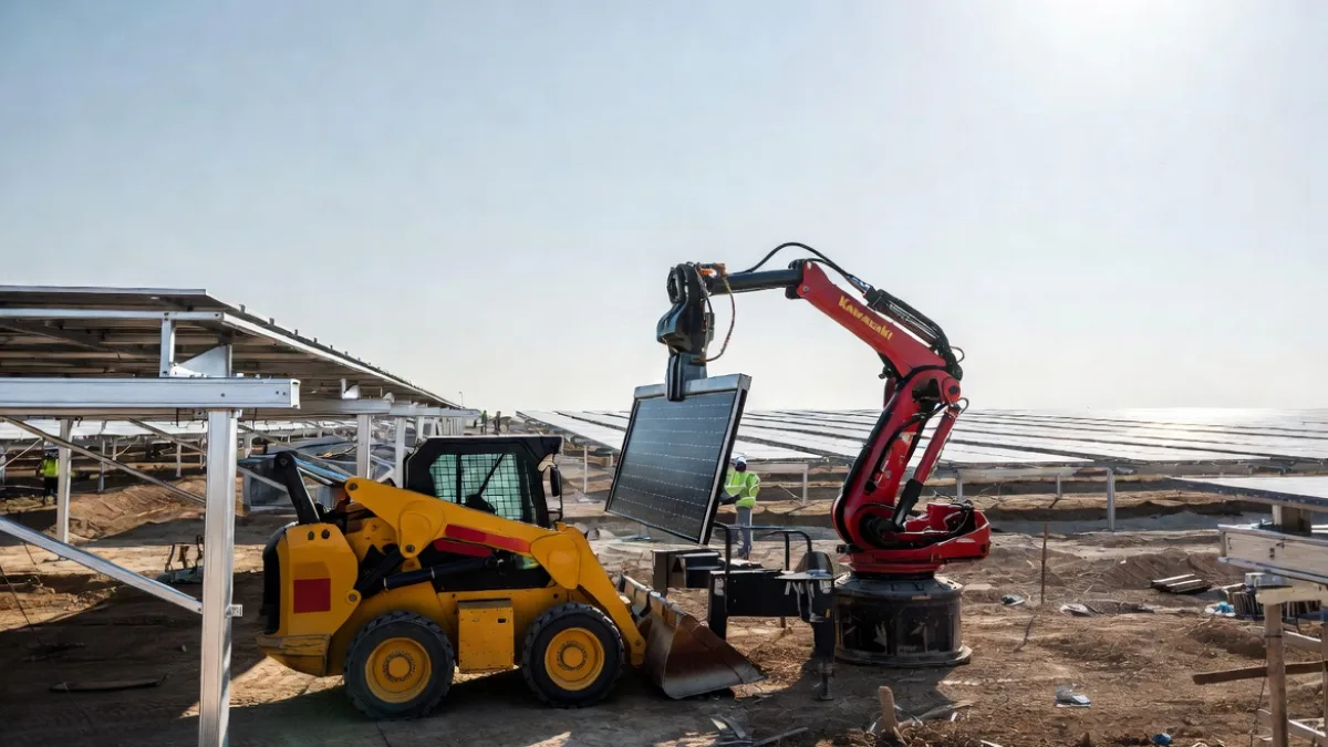 Robot Tempelan, Bukan Humanoid: Solar Farm 4x Lebih Cepat